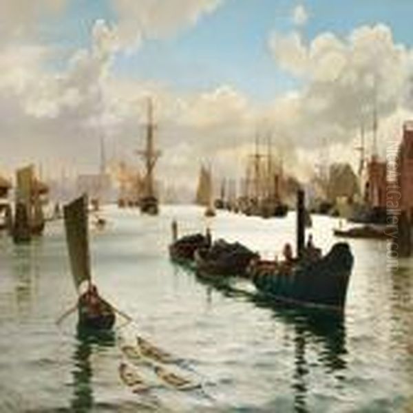 Havnen Set Fra Brohovedet Pa Den Ostlige Side Af Bomlobet - view 1