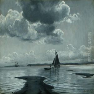 Seascape Withsailing Boats by Christian Vigilius Blache