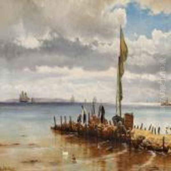 Summer Day At The Beach In North Sealand - view 1