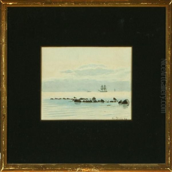 Coastal Scenery Withships In The Background - view 1