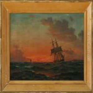 Sunset Near Kullen by Christian Vigilius Blache