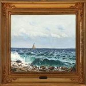 Coastal Scene by Christian Vigilius Blache