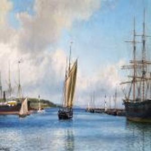 View Of Arhus Harbour Towards Kalo Vig