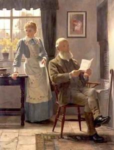 The letter by James Hayllar