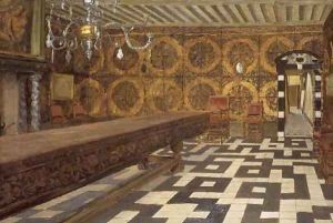 A Room in the Musee Plantin Antwerp by Charles Napier Hemy