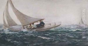 Sailing Free by Charles Napier Hemy