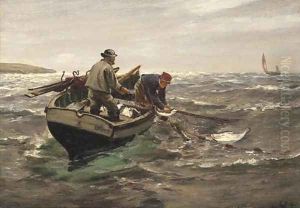 The Trammel Net by Charles Napier Hemy