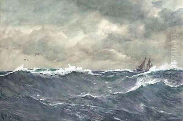 In a heavy swell - view 1