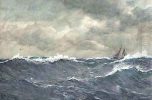 In a heavy swell by Charles Napier Hemy