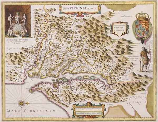 John Smiths Map of Virginia - view 1