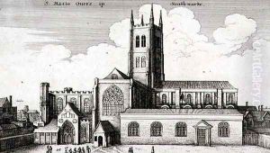 The Cathedral Church of St Saviour and St Mary Overie Southwark by Wenceslaus Hollar