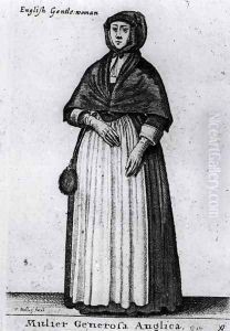 English Gentlewoman by Wenceslaus Hollar