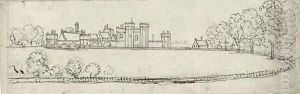 View of Maxstoke Castle, Warwickshire