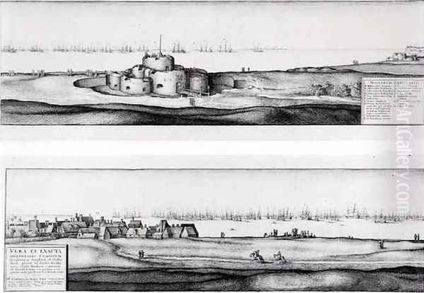 The Town and Castle of Deal Kent - view 1
