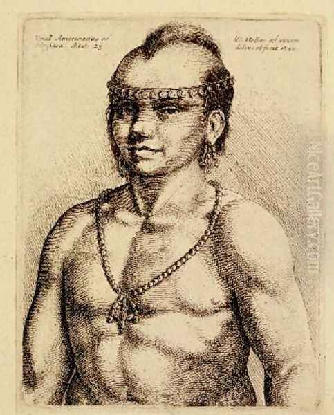 Virginian Indian from Hollars Foreign Portraits - view 1