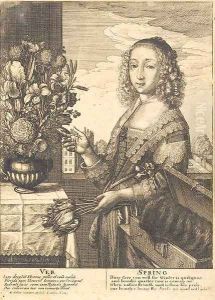 The Four Seasons by Wenceslaus Hollar