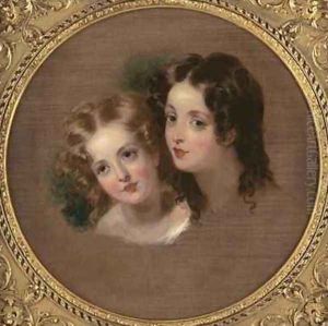 Study of Two Children by George Henry Harlow