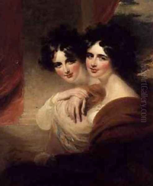 Congratulations portraits of two ladies - view 1