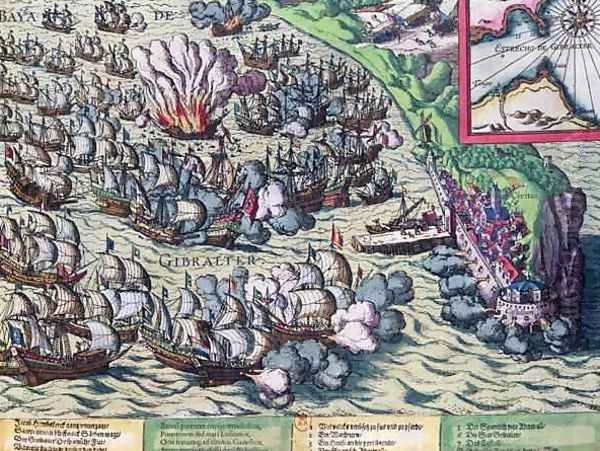 Fighting off the Coast of Gibraltar - view 1