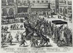 Entry of Hercule Francois of France duke of Alencon 1554-84 in Antwerp by Franz Hogenberg
