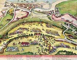 The Siege of Dieppe in 1589 by Franz Hogenberg