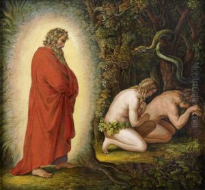Adam Et Eve Chasses Du Paradis by William Blake
