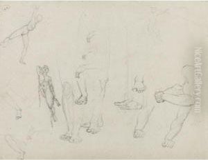 Sketches For America And Other Books And The Lion Lying Down Withthe Ox by William Blake