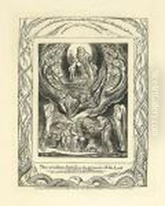 Then Went Satan Forth From The Presence Of The Lord. by William Blake