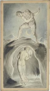 Soul Exploring The Recesses Of The Grave by William Blake