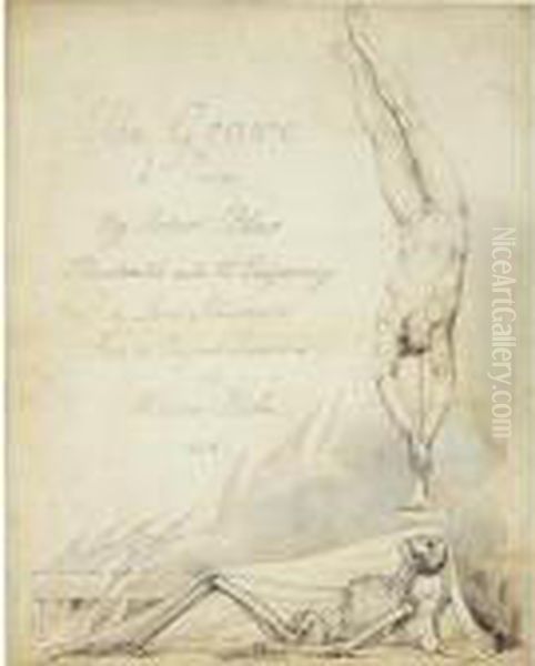 Inscribed Title-page Design For 'the Grave' - view 1