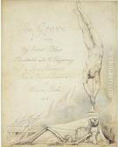 Inscribed Title-page Design For 'the Grave' by William Blake