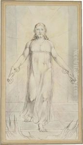 Christ Descending Into The Grave by William Blake