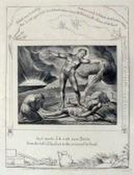 Satan Smiting Job With Boils (bindman 631) - view 1
