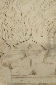 Blake Rising Out Of The Flames by William Blake