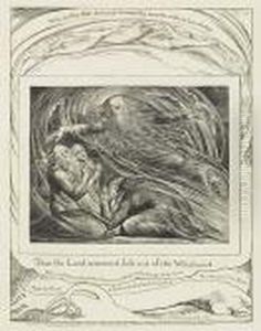 Then The Lord Answered Job Out Of The Whirlwind by William Blake