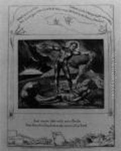 And Smote Job With Sore Boils (russell 33vii) by William Blake