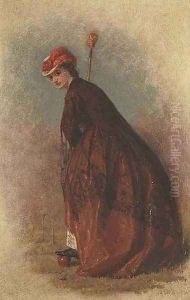 The Croquet Player by George Elgar Hicks