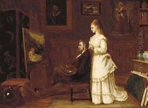 The artist's muse by Edwin Hughes