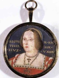 Portrait of Catherine of Aragon 1525-27 by Lucas Horenbout
