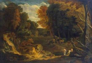 Forest Landscape by Cornelis Huysmans