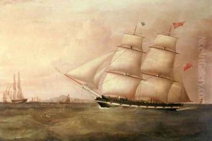 The Brig Rapid Inward Bound For Liverpool Off Point Lynas
