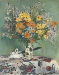 Le Bouquet De Fleurs A L'encrier