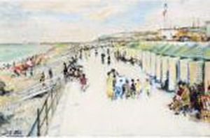La Promenade Sur La Plage De Dieppe