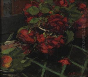 Still Life With Red Roses by Jacques-Emile Blanche