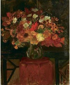 Bouquet De Fleurs by Jacques-Emile Blanche