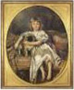 Portrait D'enfant Au Chien Portrait D'enfant Au Chien