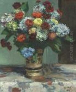 Bouquet De Fleurs by Jacques-Emile Blanche
