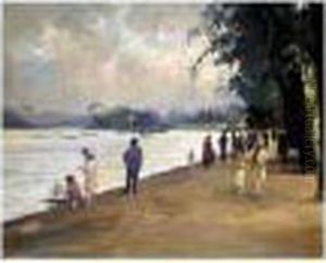 The Serpentine, Hyde Park by Jacques-Emile Blanche