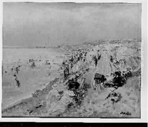 Jacques-emile La Plage De Dieppe, Vers 1925 by Jacques-Emile Blanche