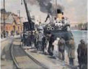 "depart Du Paquebot Pour New Haven, Dieppe" "depart Du Paquebot Pour New Haven, Dieppe"